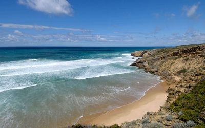 View of the Atlantic from Arrifana's clifftop village