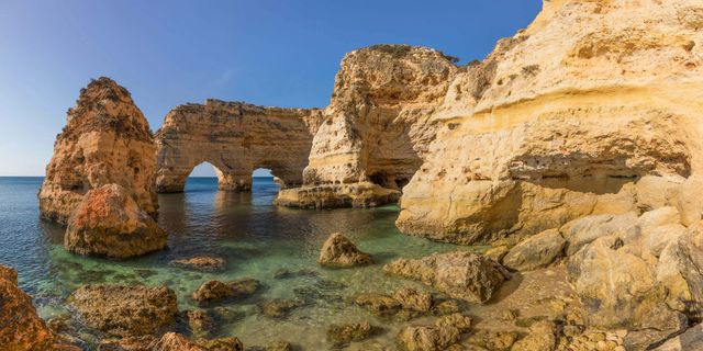 Praia da Marinha - One of the world's most beautiful beaches with iconic limestone cliffs