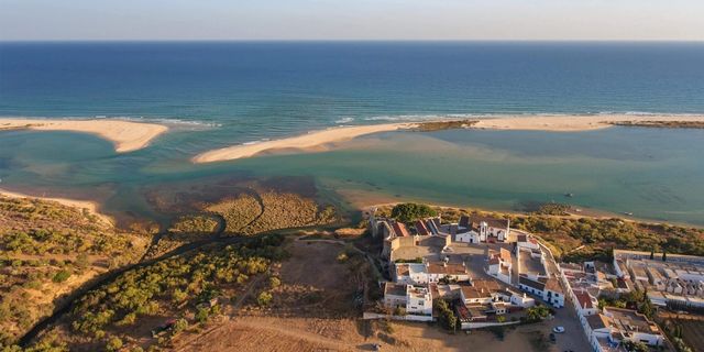 Praia de Cacela Velha - A barrier island beach reached by wading across the Ria Formosa lagoon